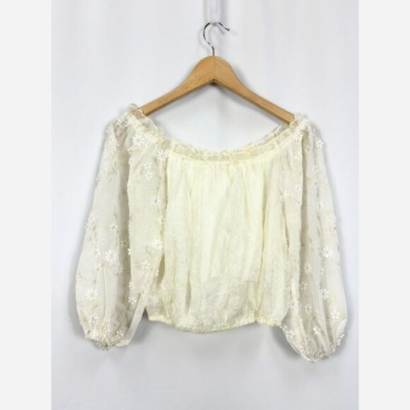 Flower Island Vacay Off Shoulder Top - Picture 6 of 8